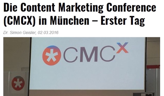 Zusammenfassung der beiden Tage der CMCX in München.