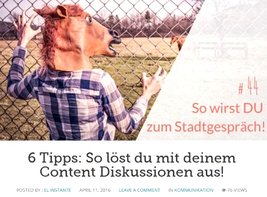 Aufmerksamkeit erregen mit Inhalten, die Diskussionen auslösen.