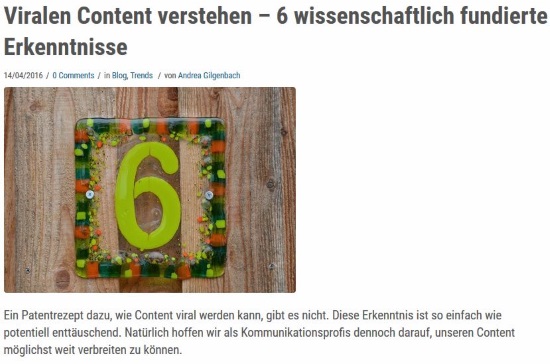 Warum wird Content viral?