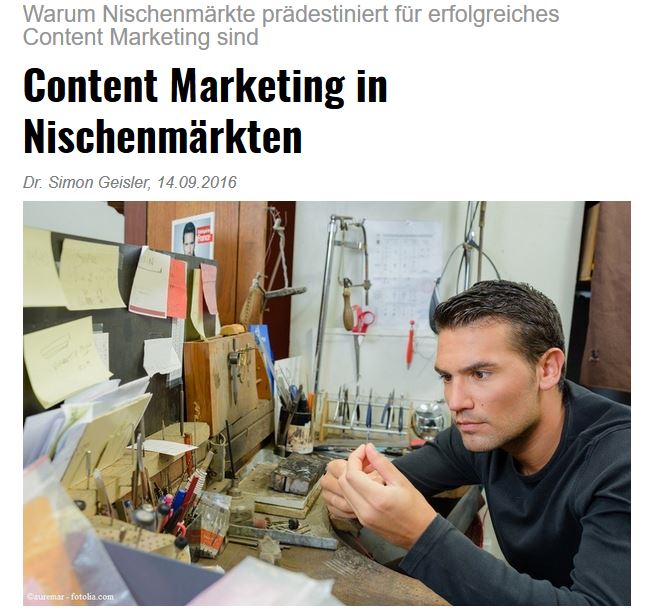 Content Marketing in Nischenmärkten