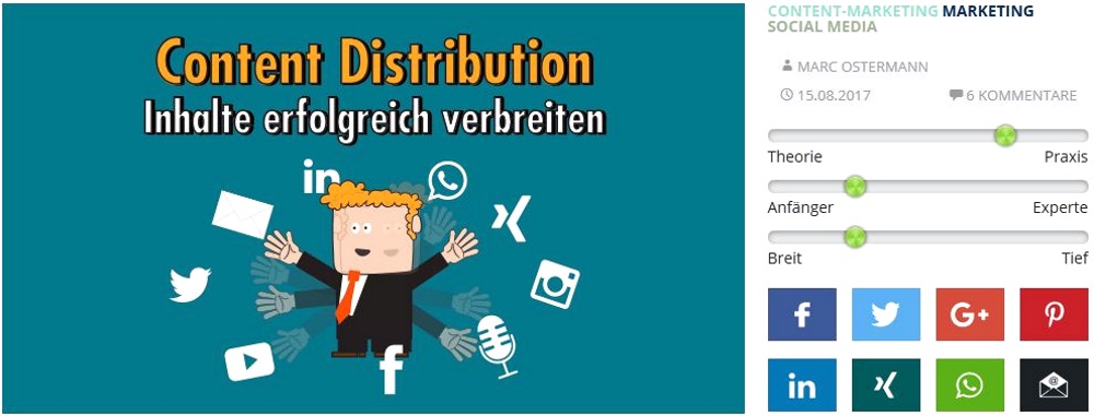 Content Distribution via Owned, Paid und Earned Media